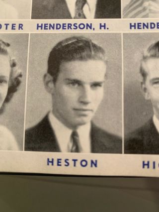 Charlton Heston High School Yearbook 1941 Trier Echoes Chicago Nra