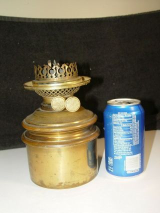 Vintage Em Miller Duplex Double Burner & Oil Reservoir Banquet Lamp Parts