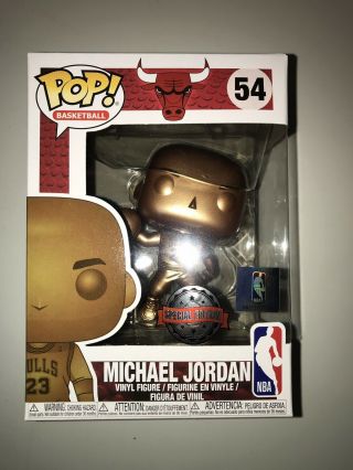 Funko Pop Basketball 54 Michael Jordan Bronze Special Edition