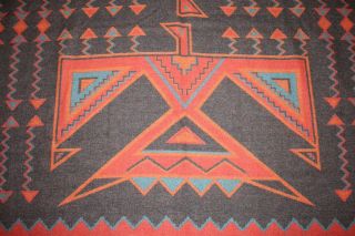 Pendleton Beaver State Wool Thunderbird Aztec Reversible Blanket 66X63 2