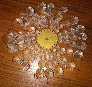 20 Antique Vtg Waterfall Glass Crystal Strands Chandelier Strands Replace Prism