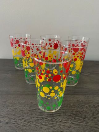 Vintage Federal Glass Mid Century Tumblers Drinking