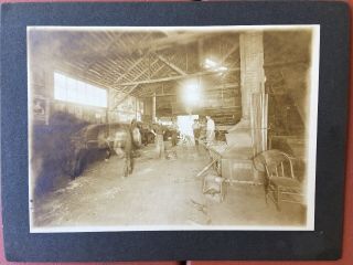 Blacksmith Shop Ranker Pomona,  Ca C1900 Horses Forge 3 Of 3 Cabinet Photo