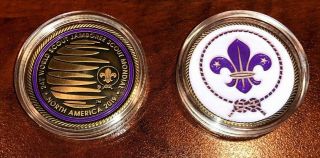 North America Official Challenge Coin 2019 24th Boy Scout World Jamboree Purple