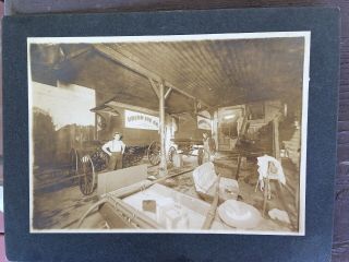 Blacksmith Shop Ranker Pomona,  Ca C1900 Cabinet Photo Union Ice Wagons 1of3
