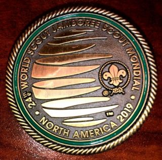 North America Large Neckerchief Slide 2019 24th Boy Scout World Jamboree Mondial