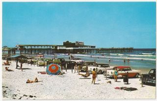 Florida Jacksonville Beach Fun In The Sun Vintage Postcard