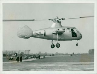 Aircraft Helicopter Gyrodine - Vintage Photo