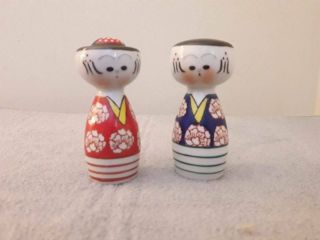 Vintage Salt And Pepper Shakers Japan Japanese Figurines