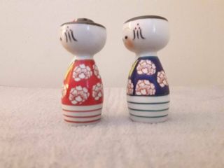 Vintage Salt and Pepper Shakers JAPAN Japanese Figurines 2