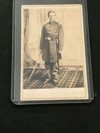 Unidentified Young Armed Officer With Sword