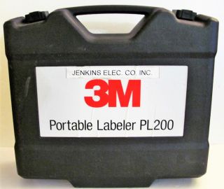 3M Portable Labeler PL200 Label Maker in Case with Charger and 4 tapes 3