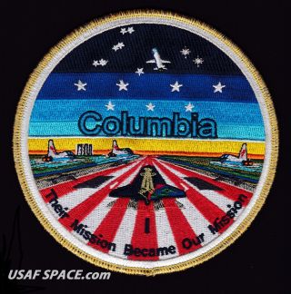 COLUMBIA STS - 107 SHUTTLE MEMORIAL - TIM GAGNON - COMMEMORATIVE SPACE PATCH - 2
