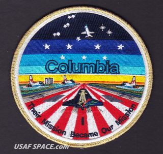 COLUMBIA STS - 107 SHUTTLE MEMORIAL - TIM GAGNON - COMMEMORATIVE SPACE PATCH - 3
