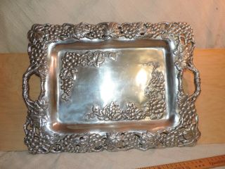 1995 Arthur Court Pewter Serving Tray 18.  5 " X 13.  5 "