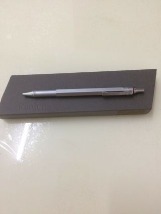 Vintage Rotring 600 Newton Silver Ballpoint Pen