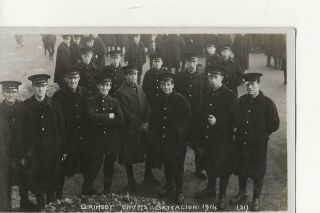 Old Real Photographic Postcard Grimsby Chums Wwi 1914 31 Lincolnshire Regiment