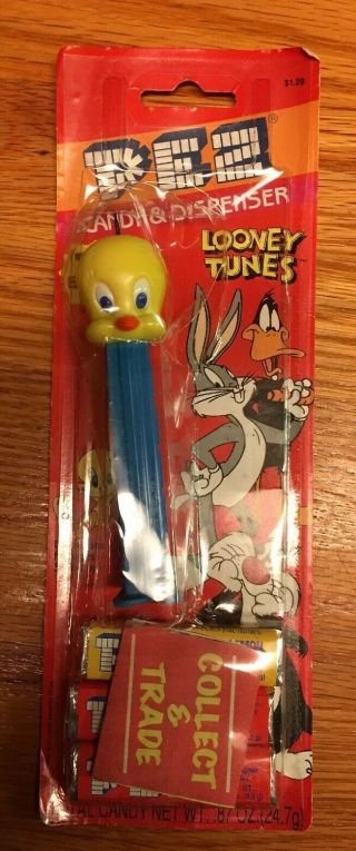 Vintage Pez Dispenser Warner Bro Tweety Bird Looney Tunes Feet