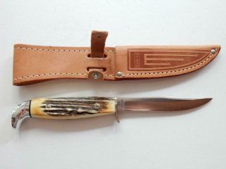 1978 Casexx 5 Finn Ssp,  Stag Knife,  W/sheath Y299