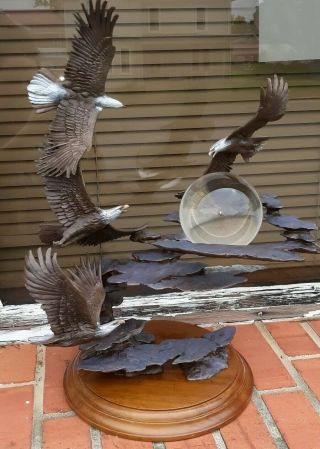 The Franklin Limited Edition Dawn Of The Millennium Eagle Statue Bronze