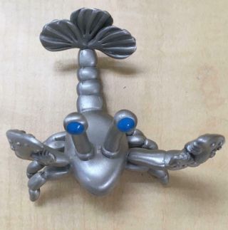Pewter Lobster Figurine Sculpture By Stepper Turquoise Eyes 3”x2”