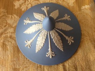 Wedgewood jasperware blue urn with lid 5