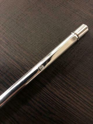 CARTIER Ballpoint pen Silver luster Twist type / Core exchange 2