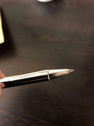 CARTIER Ballpoint pen Silver luster Twist type / Core exchange 7