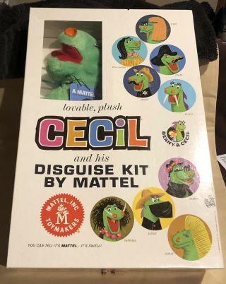 Mattel 1962 Cecil Disguise Kit Plush Beany And Cecil Rare