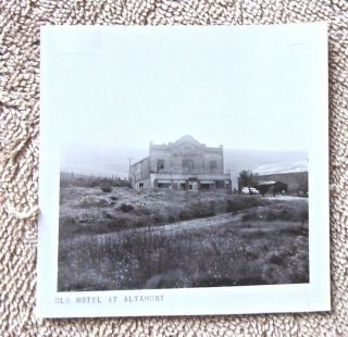 Vintage Real Photograph Old Hotel At Altamont California 1965