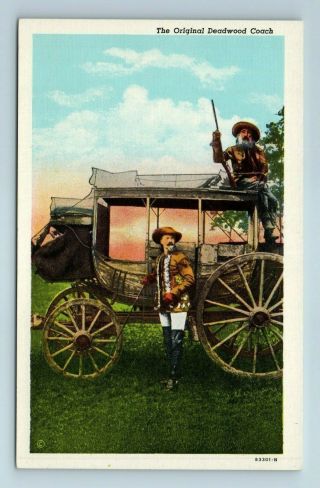 The Deadwood Coach Buffalo Bill Wild West Postcard
