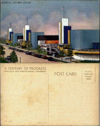 General Exhibits Group 1933 Century Of Progress Chicago World 