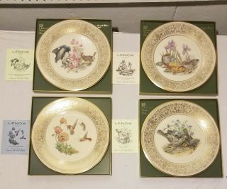 Lenox Edward Marshall Boehm Birds Annual Limited Edition Plates Set Of 12