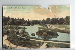 Vintage Post Card - Cleveland Ohio - Rockefeller Park - Ca 1910 - Poor