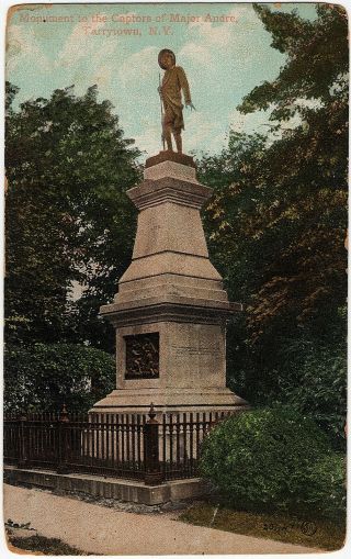 1907 - 15 Tarrytown Ny York Captors Of Major John Andre Monument Udb Postcard