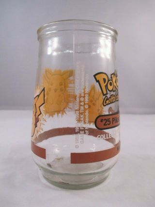 Pokemon 25 Pikachu Welch ' s Jelly Glass Jar 1 of 9 3