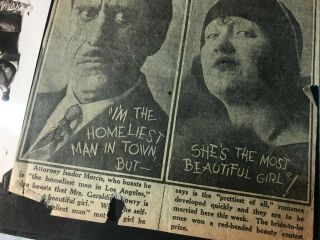 Antique Photo Album Charles Lindbergh Parade 1927,  Silent Film Vampire Actress 3