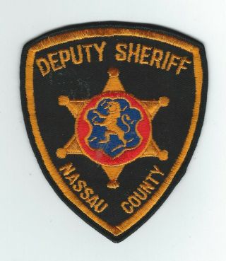 Vintage Nassau County,  York Deputy Sheriff (cheese Cloth Back) Patch