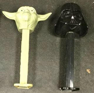 Star Wars Darth Vader And Yoda Figure Heads Giant Pez Dispensers