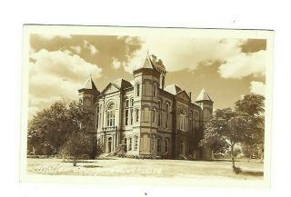 Old Rppc Undivided Back Waller County Tx Courthouse Fantastic Period Building