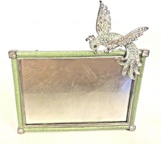 Jay Strongwater Picture Frame 4 X 6 Peacock Horizontal Green Multi Pastel