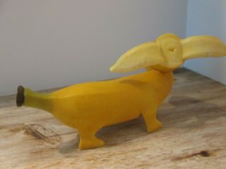 Enesco Home Grown Banana Dachshund Wiener Dog Figurine ADorable Unique Weird 2