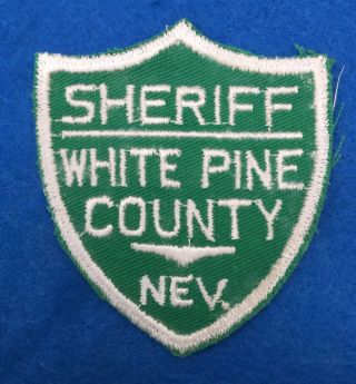 White Pine County Sheriff,  Nevada Old Cheesecloth Shoulder Patch