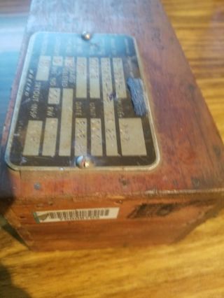 Boeing Tool with Brown & Sharpe Indicator Complete with Boeing Wooden Box 8
