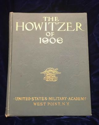 West Point - Howitzer 1906 - Us Military Academy - Signed By Mg John Curry Cadet