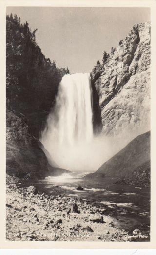 Rp; Yellowstone National Park,  Wyoming,  30 - 40s; Lower Falls