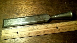 Antique T.  H.  Witherby Bevel Edge Socket Chisel 1 " Priority