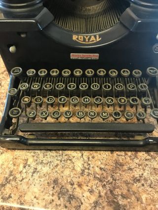 Antique/Vintage Royal Typewriter Model 10 1920’s X - 1122386 5