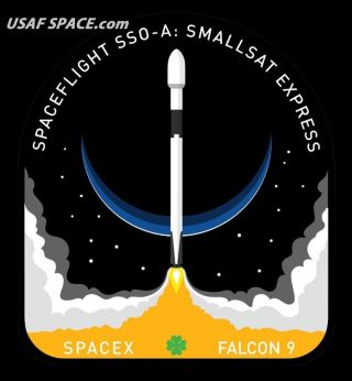 Sso - A Smallsat Express - Spacex Falcon 9 - Vafb Launch - Mission Patch