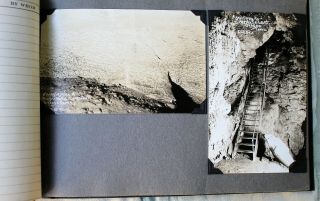 Vintage Oregon Caves & Crater Lake Post Card Album (13RPPCs,  3 Linen) Dated 1933 3